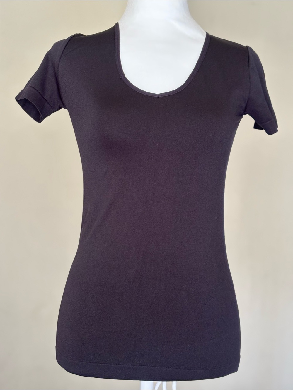 Classic Black Scoop Neck Women’s Top